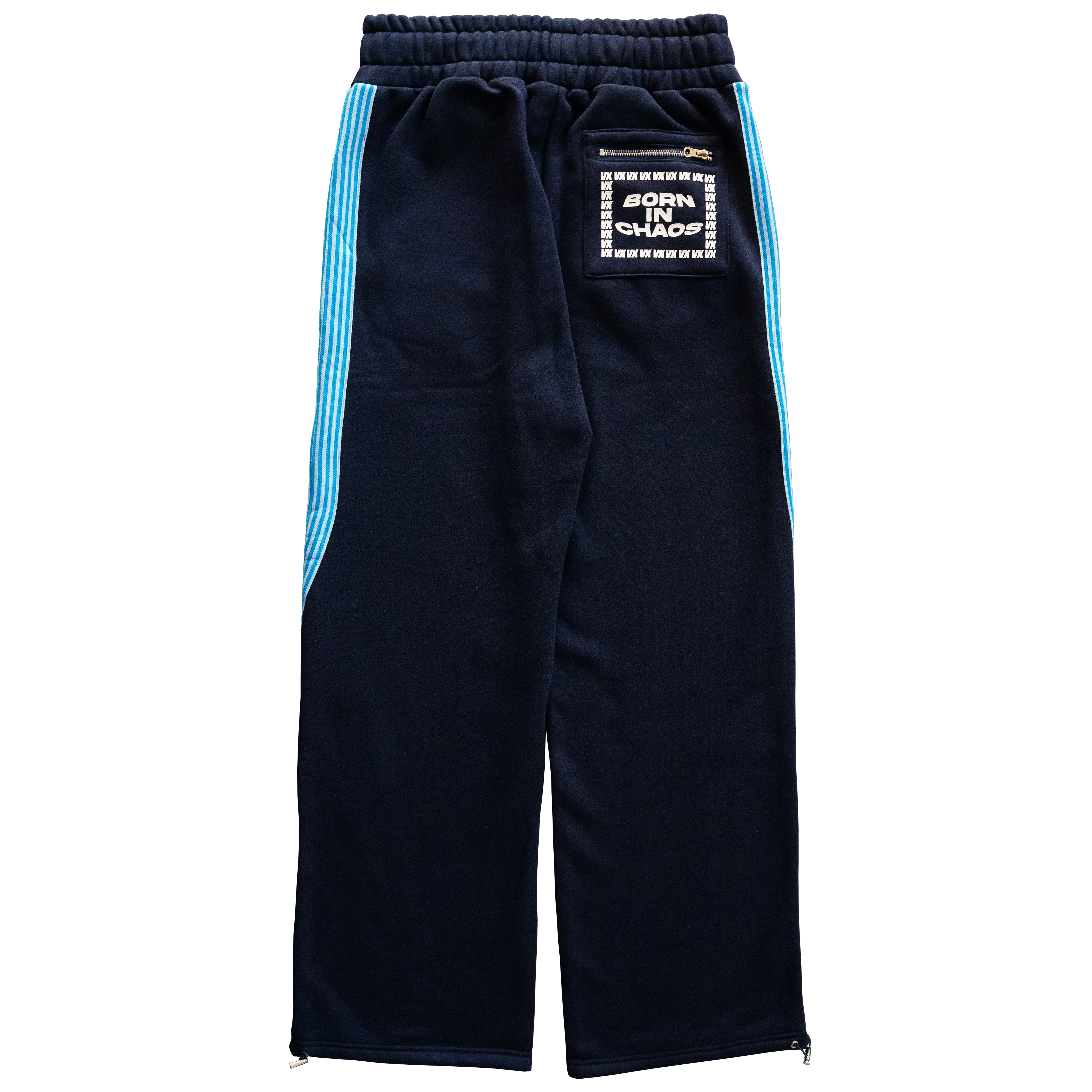 BERRY BLUE STRIPED FLOW SWEATPANTS