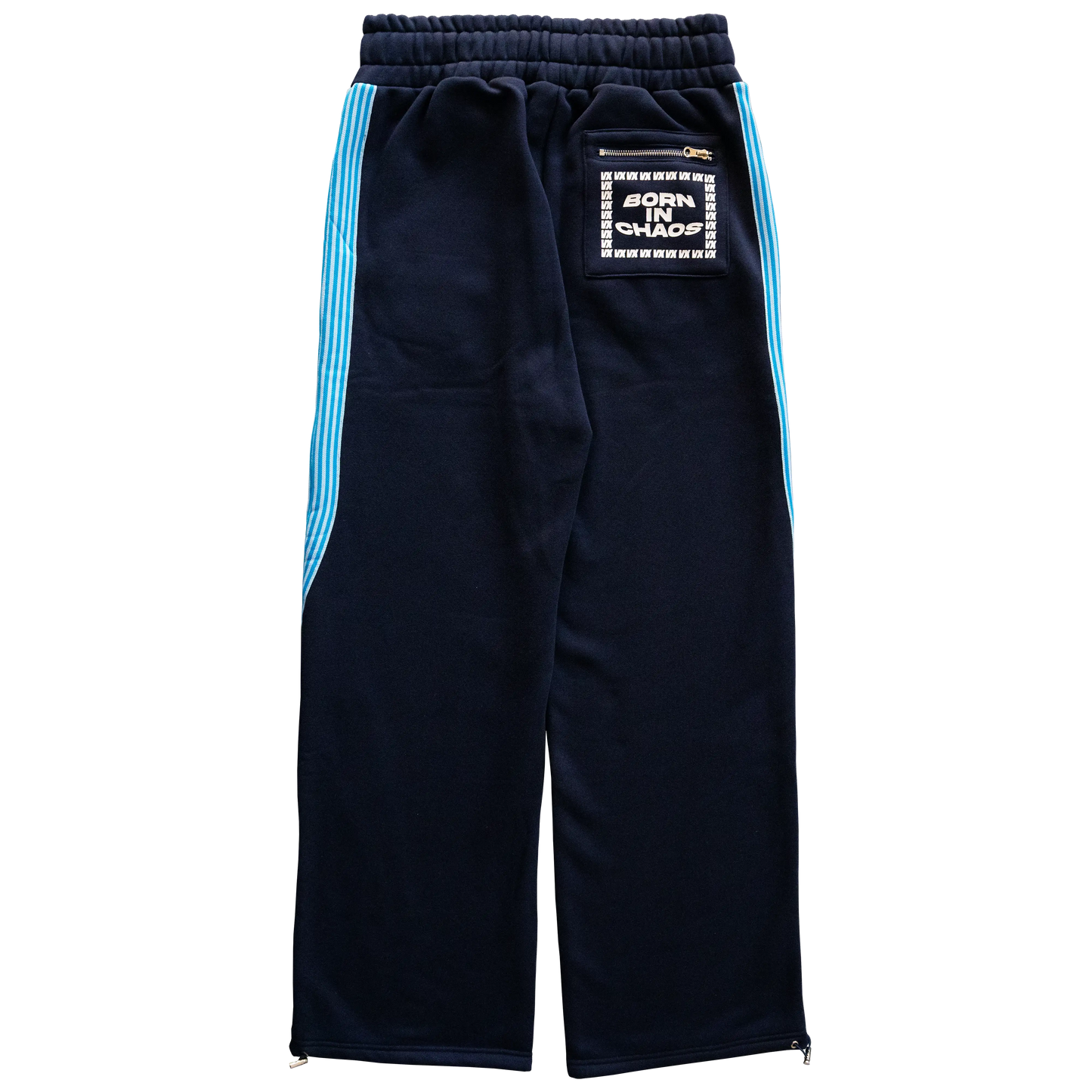 BERRY BLUE STRIPED FLOW SWEATPANTS