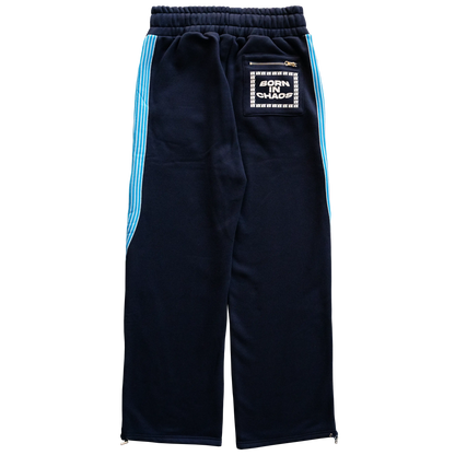 BERRY BLUE STRIPED FLOW SWEATPANTS