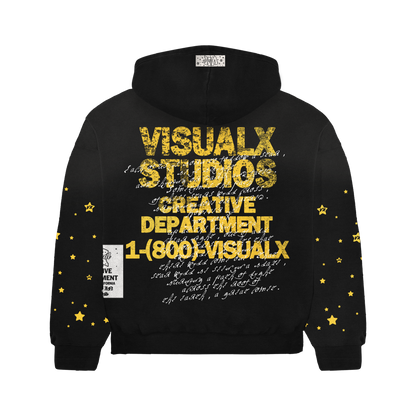 BRODWAY YELLOW STARS HOODIE
