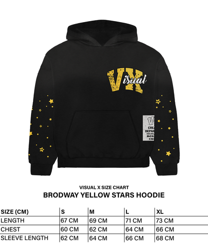 BRODWAY YELLOW STARS HOODIE